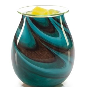 VP Home Lamp Wall Plug-in Wax Warmer for Scented Wax Viridian Swirl Radiant Art